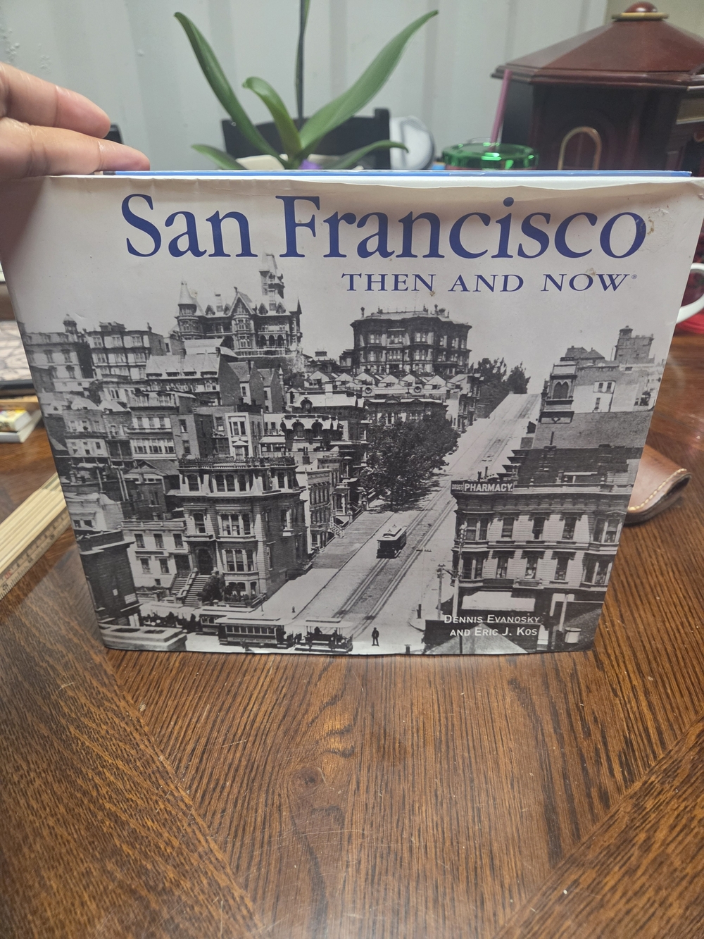 San Francisco Then and Now Hardcover Decorative Book - Black/White